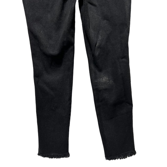WE The Free Womens Black High Rise Coated Shimmer Denim Skinny Jeans 32 - Picture 11 of 13